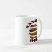 Canadian Nanaimo Bar BC Canada Bakery Dessert Food Kaffeetasse (VorderseiteRechts)