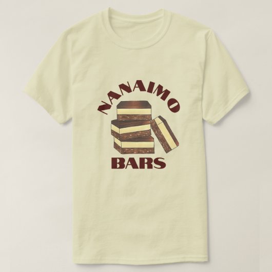 Canadian Nanaimo Bar BC Canada Bakery Dessert Food T-Shirt (Design vorne)