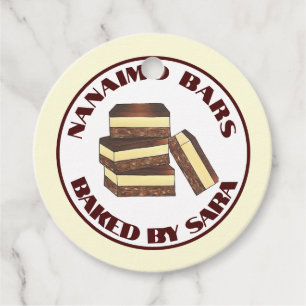 Canadian Nanaimo Bars Bäckerei hausgemacht von Geschenkanhänger