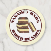 Canadian Nanaimo Bars Bäckerei hausgemacht von Geschenkanhänger (Vorderseite)