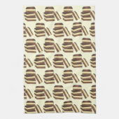 Canadian Nanaimo Bars Canada British Columbia Food Geschirrtuch (Vertikal)