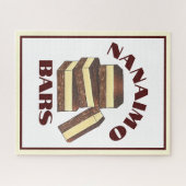 Canadian Nanaimo Bars Canada British Columbia Food Puzzle (Horizontal)