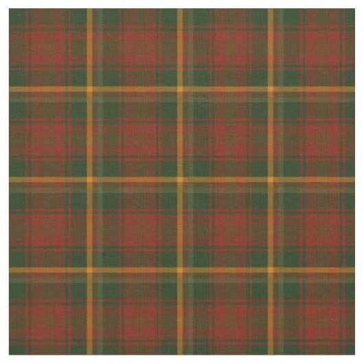 Canadian National Maple Leaf Tartan Stoff (Nahaufnahme)