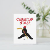 Canadian Ninja Postkarte (Stehend Vorderseite)