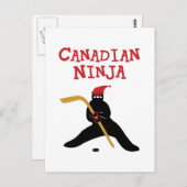 Canadian Ninja Postkarte (Vorne/Hinten)