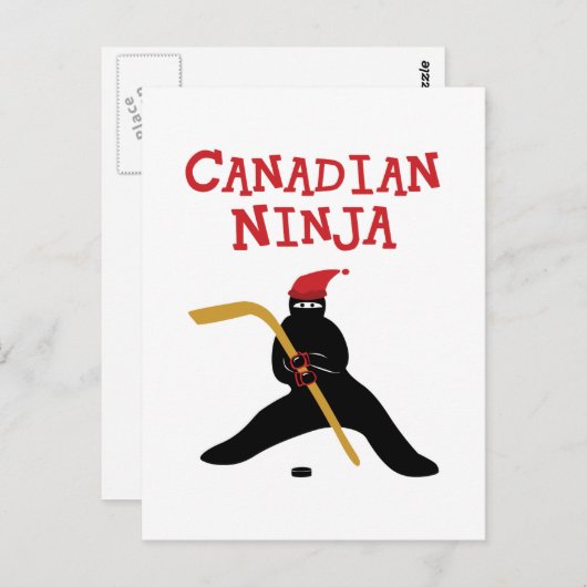 Canadian Ninja Postkarte (Vorne/Hinten)