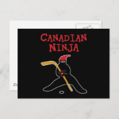 Canadian Ninja Postkarte (Vorne/Hinten)