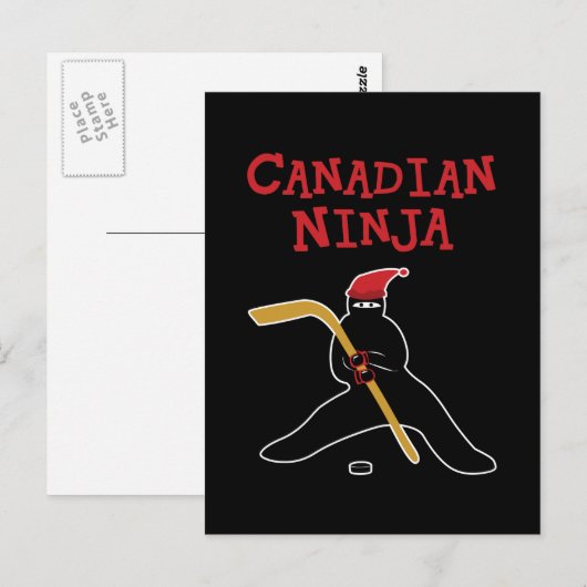 Canadian Ninja Postkarte (Vorne/Hinten)