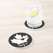 Canadian Pirate Maple Leaf Sandstone Untersetzer (Seite)