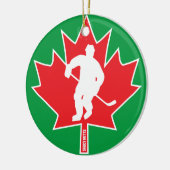 Canadian Player Christmas Keramik Ornament (Links)