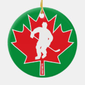 Canadian Player Christmas Keramik Ornament (Hinten)