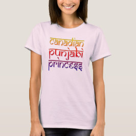 Canadian punjabi Prinzessin lustiges indisches Des T-Shirt