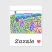 Canadian Purple Flowers Vinyl Sticker (Blatt)