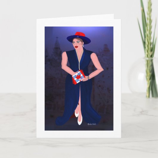 Canadian Quebecer LeeMarie kreatives Design Karte (Vorderseite)