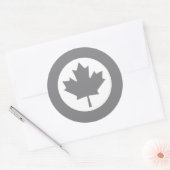 Canadian RAF Maple Leaf Roundel SUBDUED Runder Aufkleber (Umschlag)