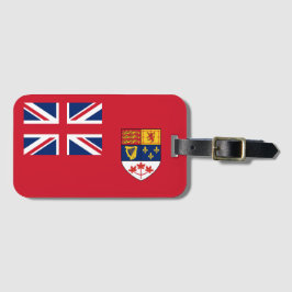 Canadian Red Ensign Flag 1957-1965 Luggage Tag Gepäckanhänger