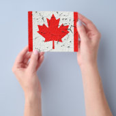 Canadian Red Maple Leaf CANADA Peeling Paint Print Flyer (Gruppe)