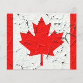 Canadian Red Maple Leaf CANADA Peeling Paint Print Flyer (Vorne)