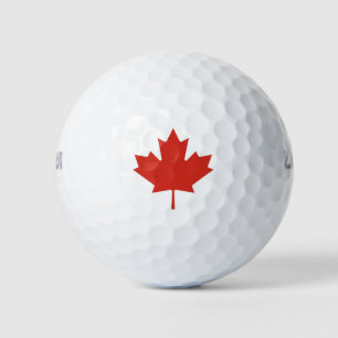 Canadian Red Maple Leaf Kanada Golfball