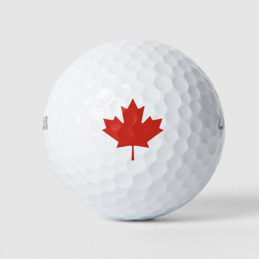 Canadian Red Maple Leaf Kanada Golfball (Vorderseite)