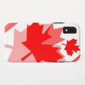 Canadian Red Maple Leaf Layered Style CANADA Case-Mate iPhone Hülle (Rückseite (Horizontal))