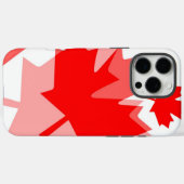 Canadian Red Maple Leaf Layered Style CANADA Case-Mate iPhone Hülle (Rückseite (Horizontal))