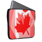Canadian Red Maple Leaf Layered Style CANADA Laptopschutzhülle (Vorne Rechts)