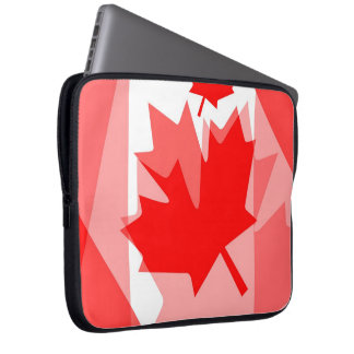 Canadian Red Maple Leaf Layered Style CANADA Laptopschutzhülle