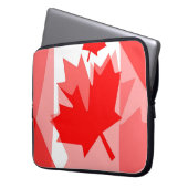 Canadian Red Maple Leaf Layered Style CANADA Laptopschutzhülle (Vorderseite Links)
