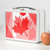 Canadian Red Maple Leaf Layered Style CANADA Metall Brotdose (Beispiel)