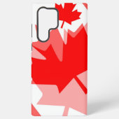 Canadian Red Maple Leaf Layered Style CANADA Samsung Galaxy Hülle (Rückseite)