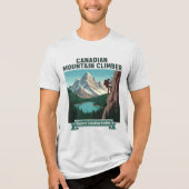Canadian Rockies Climber Explore Mountain Adventur Tri-Blend Shirt (Vorderseite)