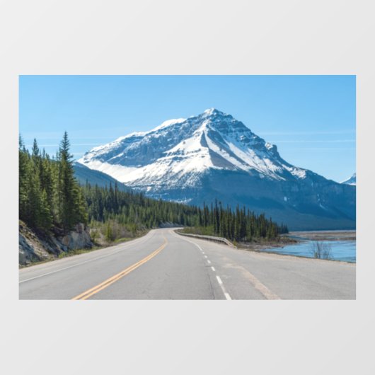 Canadian Rockies - Icefields Parkway Highway 93 Fensteraufkleber (Blatt)