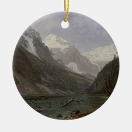 Canadian Rockies Lake Louise | Albert Bierstadt Keramik Ornament