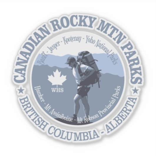 Canadian Rocky Mtn Prks (BG) Aufkleber (Vorderseite)