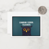 Canadian School Telecasts Mitteilungskarte (Vorderseite/Rückseite Beispiel)