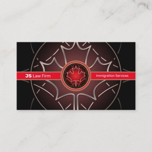 Canadian Services Business Card Visitenkarte (Vorderseite)