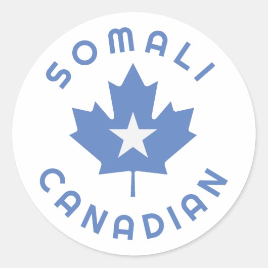 Canadian Somali Roots Runder Aufkleber (Vorderseite)