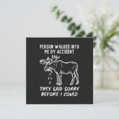 Canadian Sorry Moose Karte (Stehend Vorderseite)