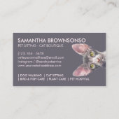 Canadian Sphynx Cat Visitenkarte (Rückseite)