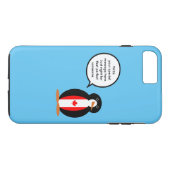 Canadian Talking Frau Penguin Personalisiert Case-Mate iPhone Hülle (Rückseite (Horizontal))