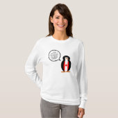 Canadian Talking Frau Penguin Personalisiert T-Shirt (Vorne ganz)