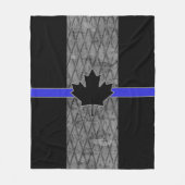 Canadian Thin Blue Line Flag Fleecedecke (Vorderseite)