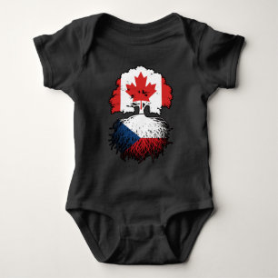 Canadian Tree Roots Flag Baby Strampler