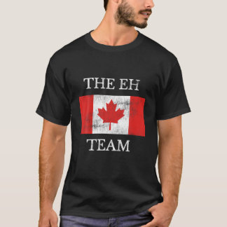 Canadian Tshirt The Eh Team Canada Flag Ahornleaf