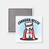 Canadian Westie Magnet (Vorderseite/Rückseite)