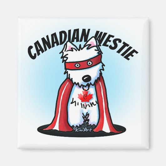 Canadian Westie Magnet (Vorne)