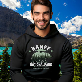 Canadian Wilderness – Banff Bear Illustration Hoodie