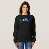 Canadian Yukon Territory Flag Proud Canada Husky S Sweatshirt (Vorne ganz)