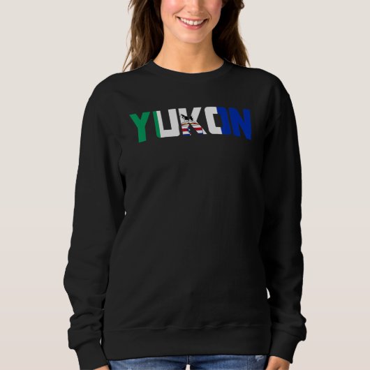 Canadian Yukon Territory Flag Proud Canada Husky S Sweatshirt (Vorderseite)